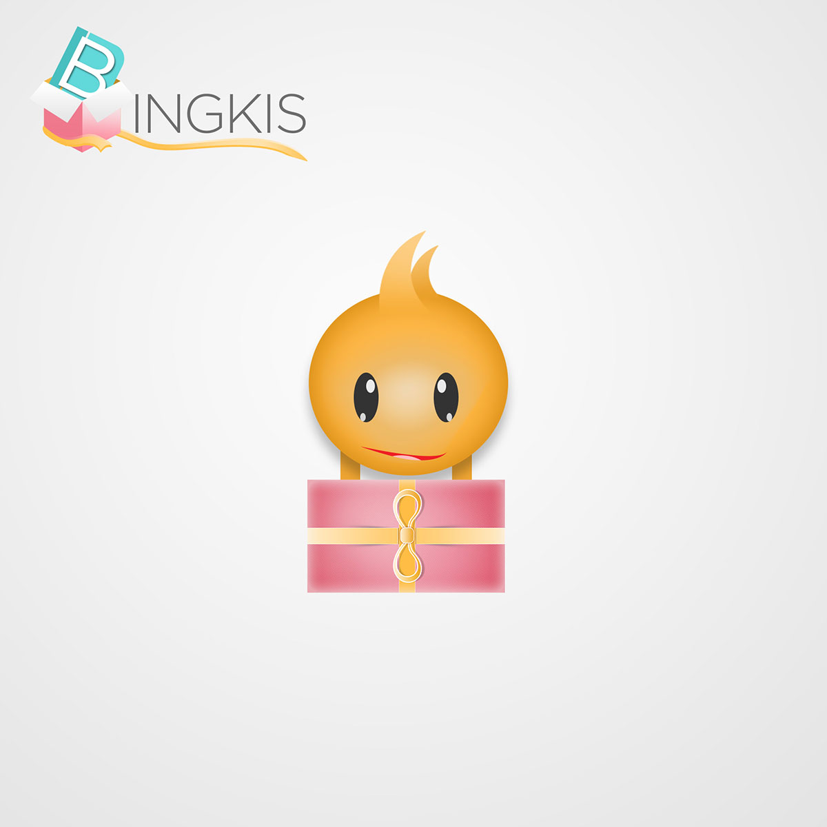Give a Gift Character Mascot & Digital Illustration